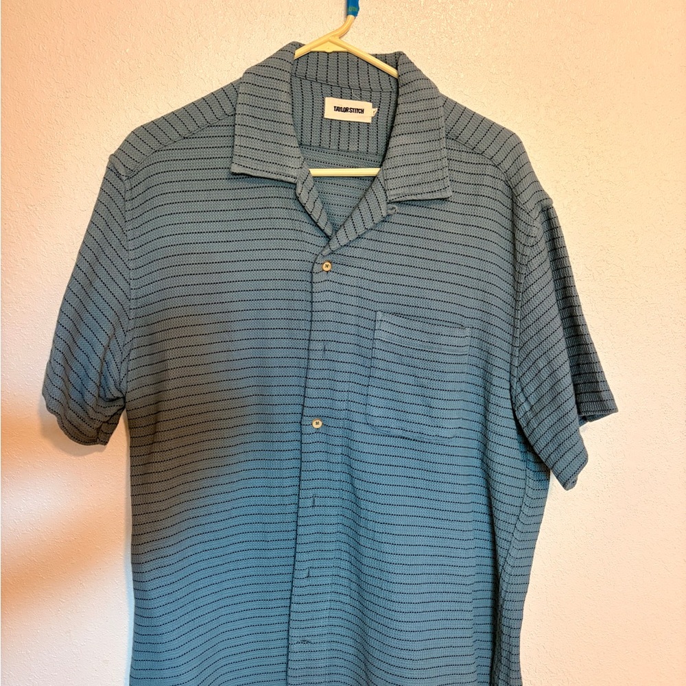 Taylor Stitch Blue Striped Men's Shirt